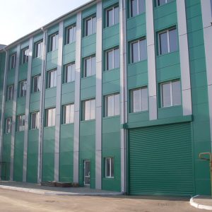 промышленная обшивка композитом, Облицовка и утепление фасадов